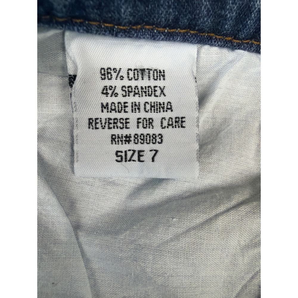 Vintage 2000's LEI Flare Jeans Womens‎ 7 Blue Denim Low Rise Bell Bottom Y2K - Picture 5 of 7